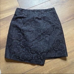 {Madewell} Asymmetrical Black Skirt